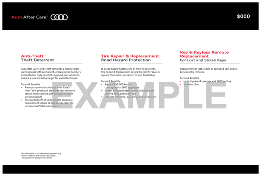 Audi produits de salle de montre