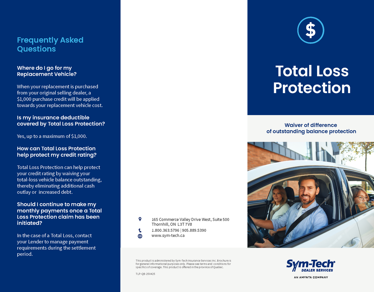 Total Loss Protection (TLP) Brochure (Quebec)