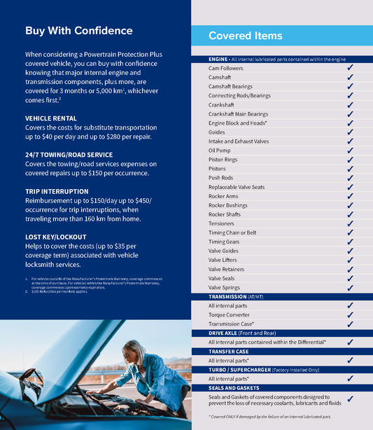 Brochure Protection Plus🅪 sur le groupe motopropulseur