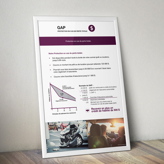 Guaranteed Asset Protection (GAP) Poster (French)