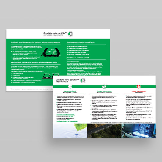 Ride Green Certified<sup>MD</sup> with DataDotDNA<sup>MD</sup> Deskblotter (French)